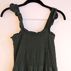 Smocked Wide Leg Jumpsuit